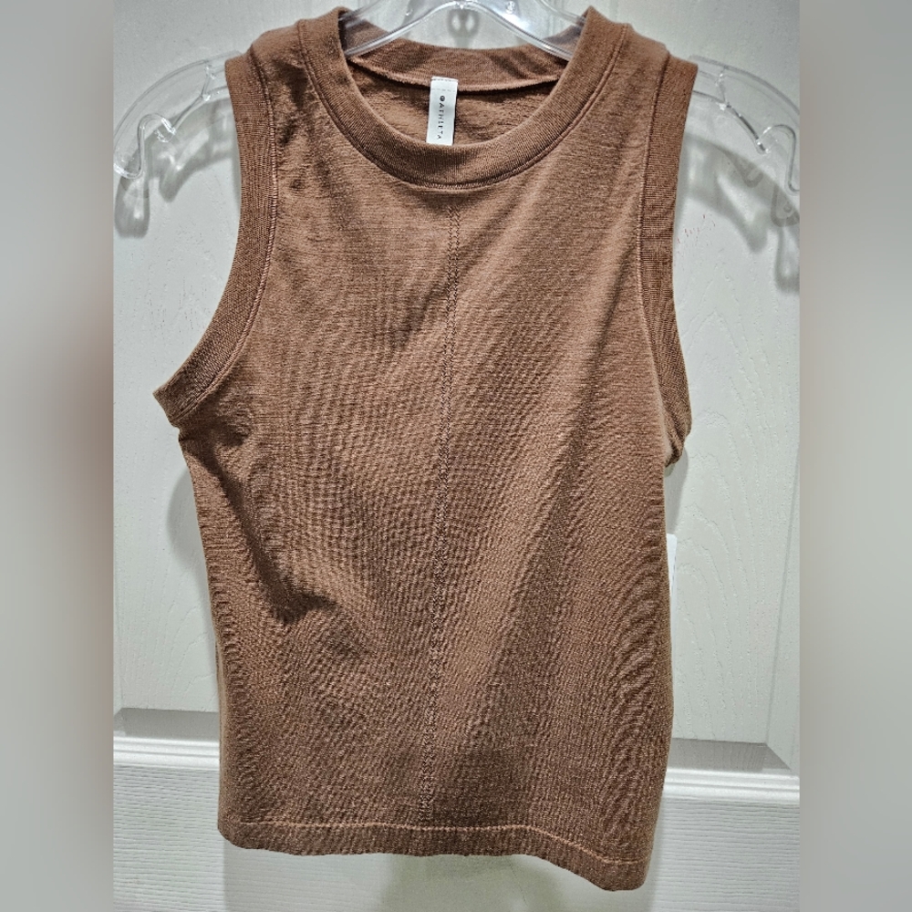 NWT Athleta Brown Seamless Tank Top Size XS